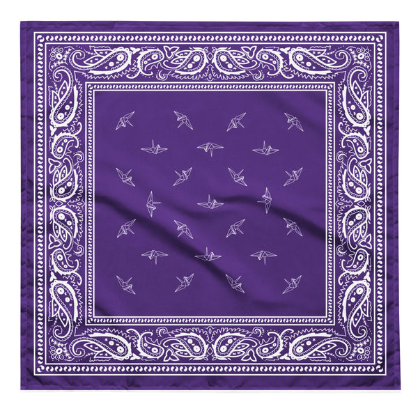 Tsuru Bandana - Purple – CRFT by Maki