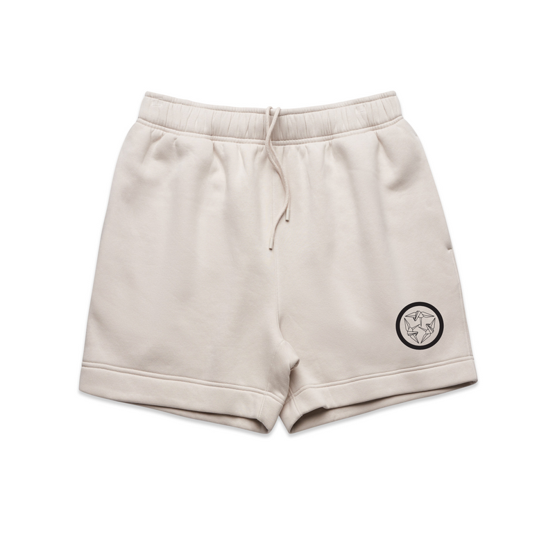 Kamon Logo Shorts - Creme